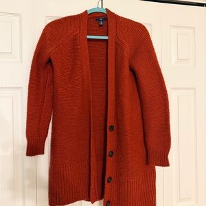 GAP Women's Warm Rust Cardigan